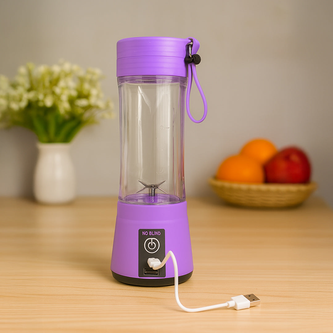 Personalized Portable Electric USB Blender Bottle – Purple | Love Craft Gifts