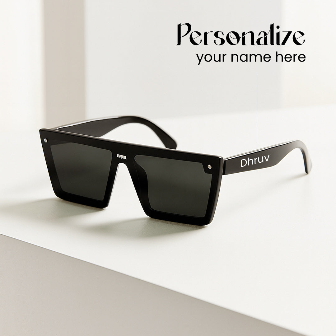 Custom Name Boxy Frame Sunglasses | Love Craft Gifts