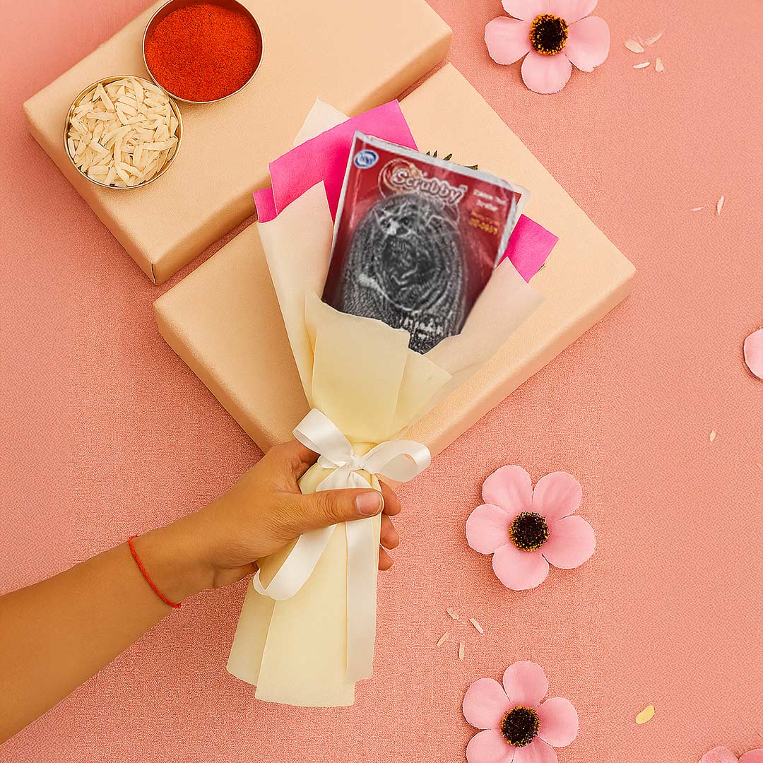 Pawa Steel Scrubber Pad Gift Bouquet – Regular Size | Love Craft Gifts