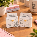 Personalized Couple Open When Message Keepsake Set of 2 with Custom Names | Love Craft Gifts™