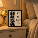 Personalized Couple Photo & Date Frame 12x18″ | Love Craft Gifts™