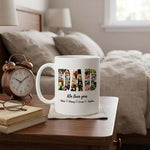 Personalized Dad 12-Photo Collage Mug 250ml | Custom Father Photo Gift | Love Craft Gifts™