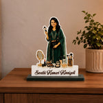 Personalized Makeup Artist Photo Cutout Stand 6x8" | Custom MUA Gift