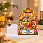 Personalized Ram Darbar Desk Stand with Visiting Card Holder 10x7" | Corporate Gift | Love Craft Gifts™