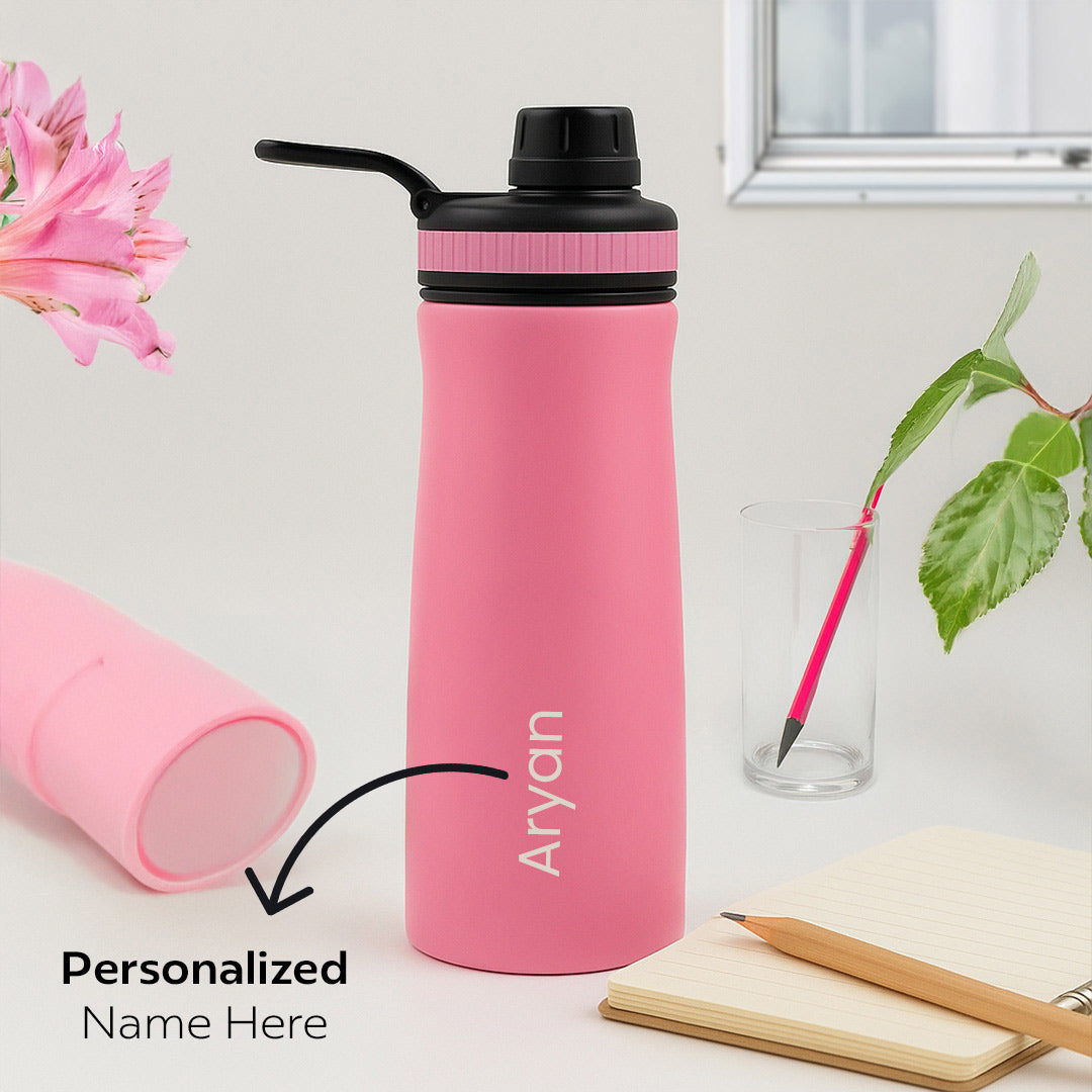 Personalized Unicorn Water Bottle for Kids – Cute Leakproof Design with Straw Lid | Love Craft Gifts