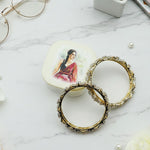 Personalized Square Bangle Box with Watercolor Art | Love Craft Gifts