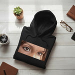Personalized Eyes Photo Hoodie – Custom Printed Sweatshirt (All Sizes Available)