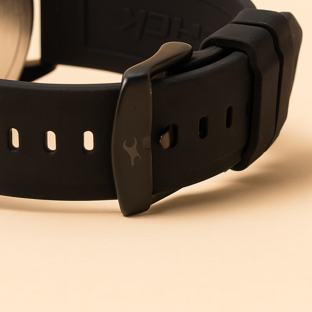 Fastrack Black Camo Dial Watch with Personalized Gift Box | Love Craft Gifts