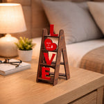 Personalized Love Ladder Couple Name Showpiece – Custom Romantic Wooden Table Top Gift (8 Inch) | Love Craft Gifts