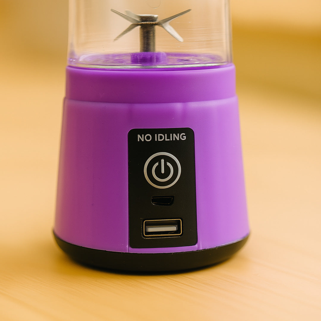 Personalized Portable Electric USB Blender Bottle – Purple | Love Craft Gifts
