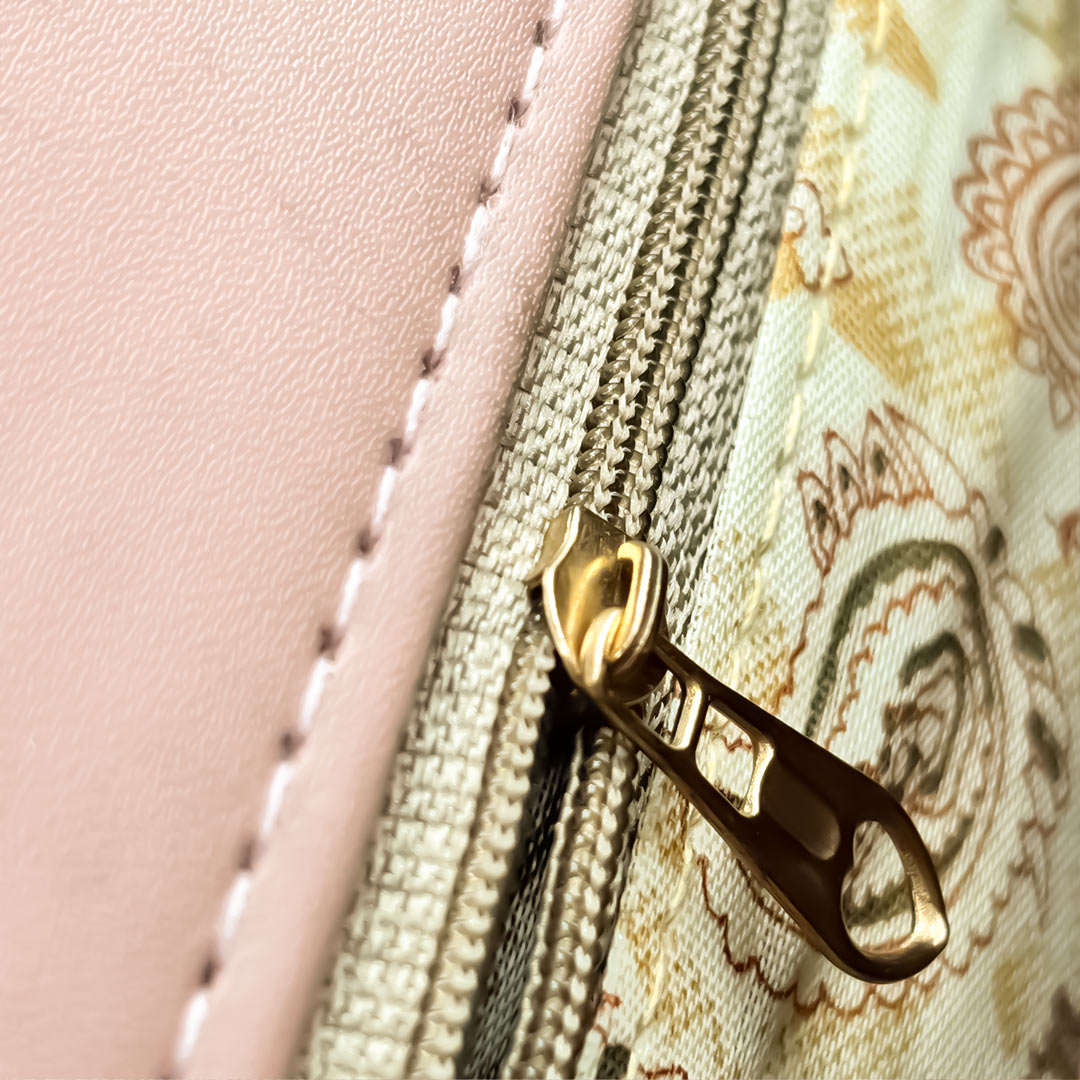 Rose Pink Personalized Sling Bag with Golden Name Tag | Love Craft Gifts