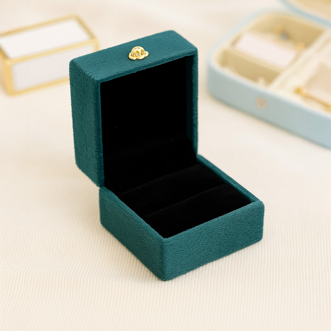 Personalized Velvet Ring Box with Name | Love Craft Gifts