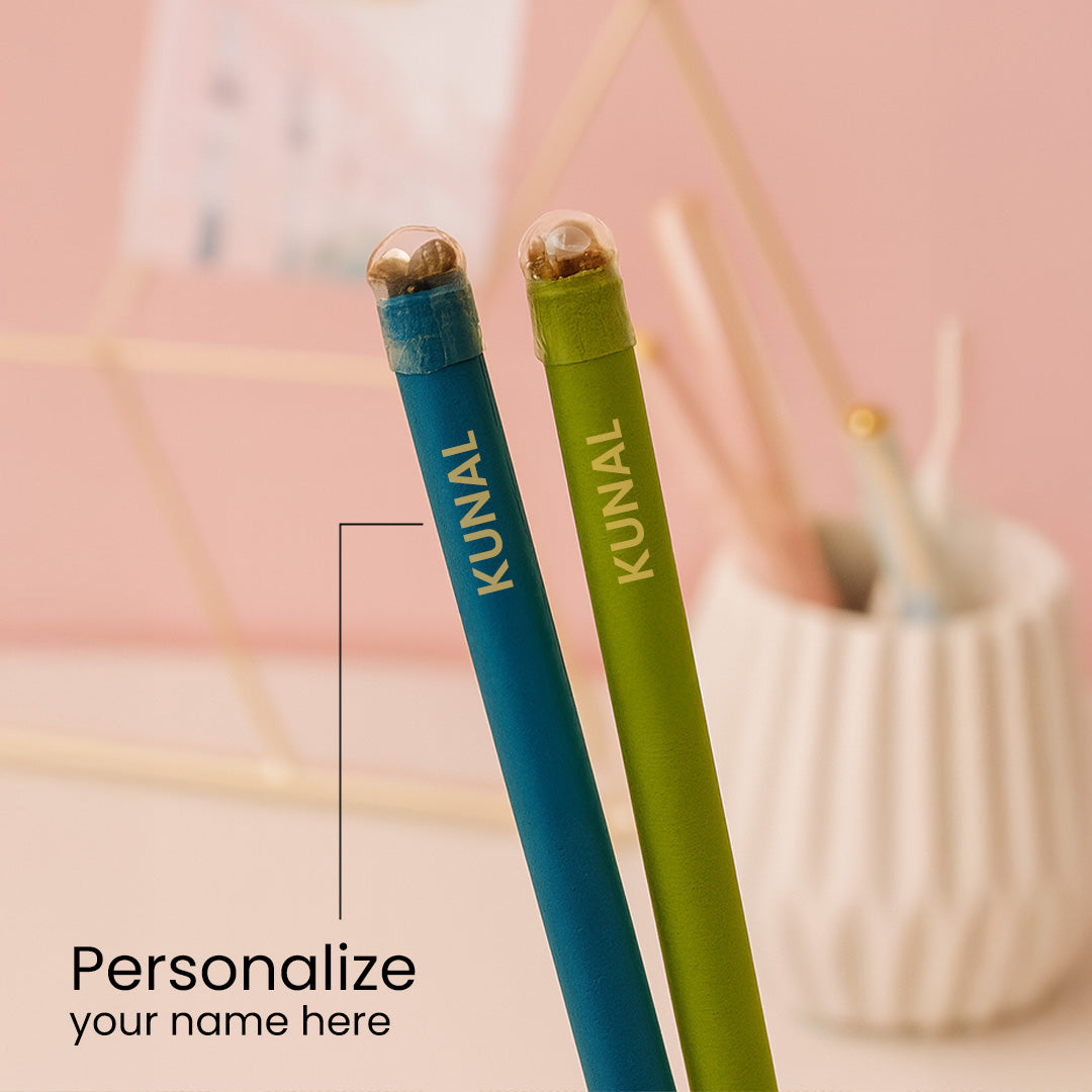 Personalized Plantable Seed Pencils – Set of 10 (5 Box) | GiftOneTree