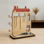Personalized Wooden Jewellery Organizer Stand | Love Craft Gifts