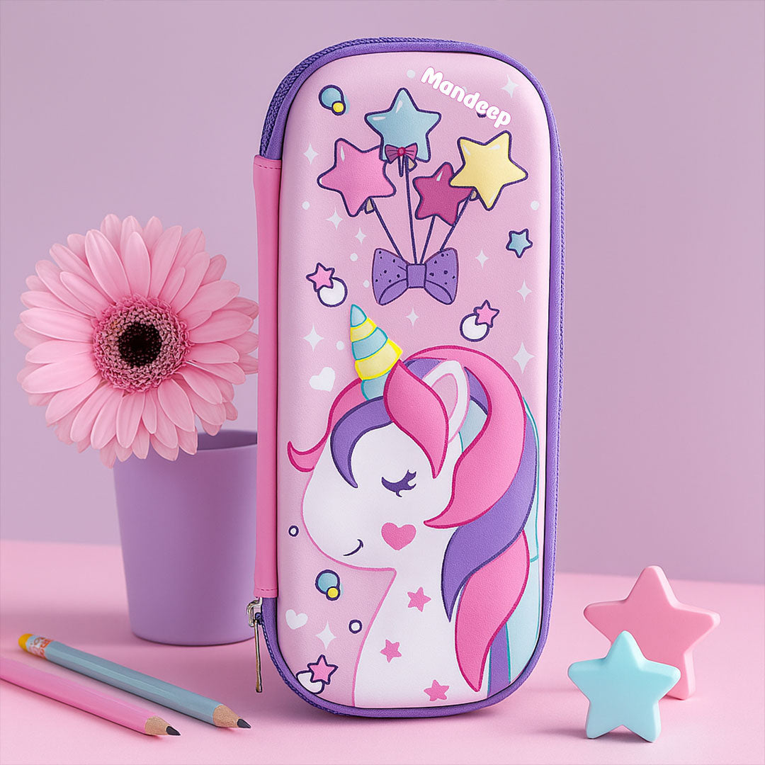 Personalized Unicorn Pencil Pouch for Kids | Love Craft Gifts
