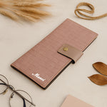 Personalized Premium Croc-Textured Wallet