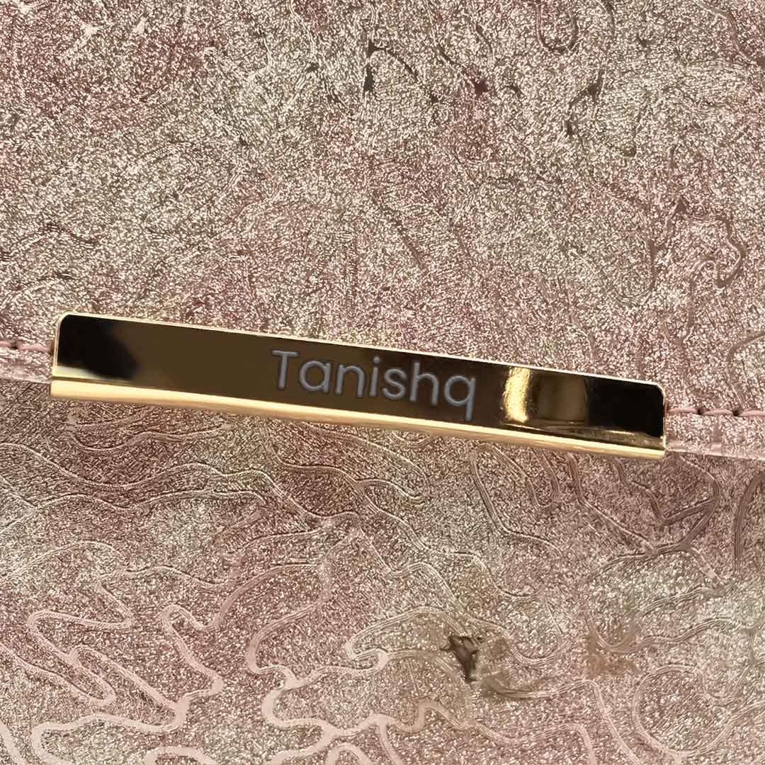 Rose Pink Personalized Sling Bag with Golden Name Tag | Love Craft Gifts