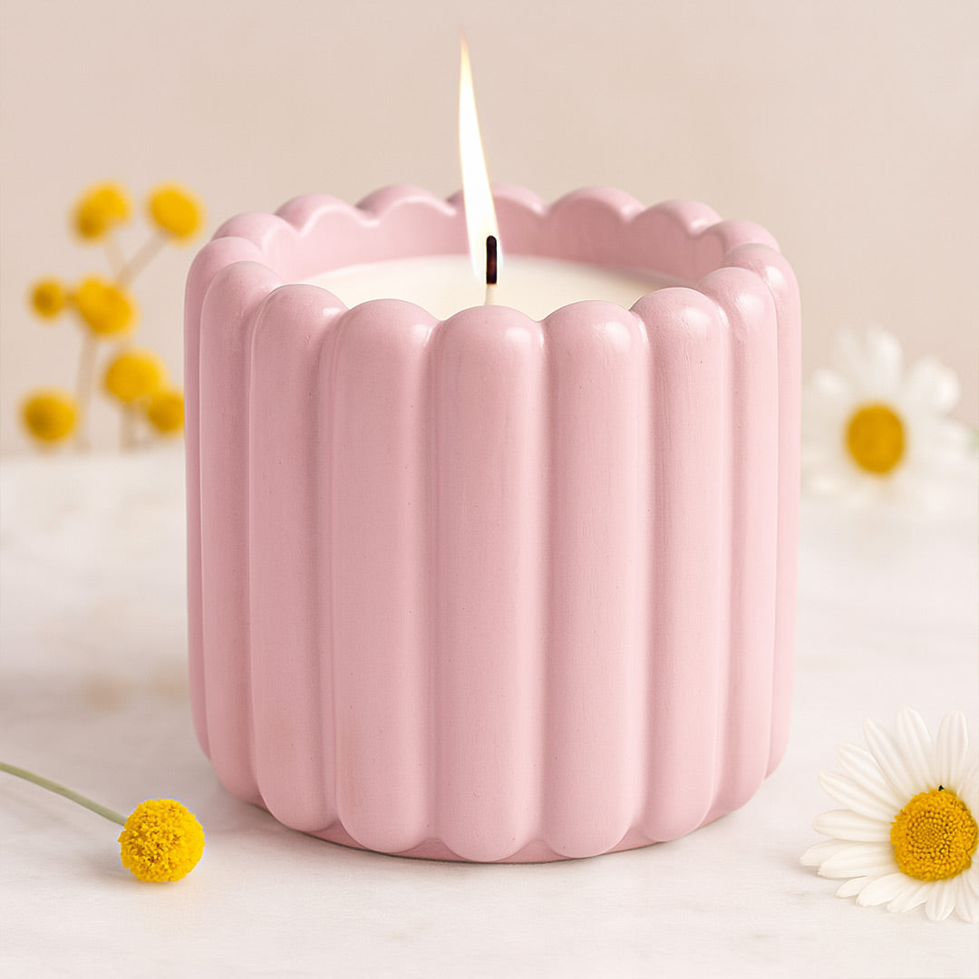 Ripple Jar Scented Candle – Blue & Pink Options | Love Craft Gifts