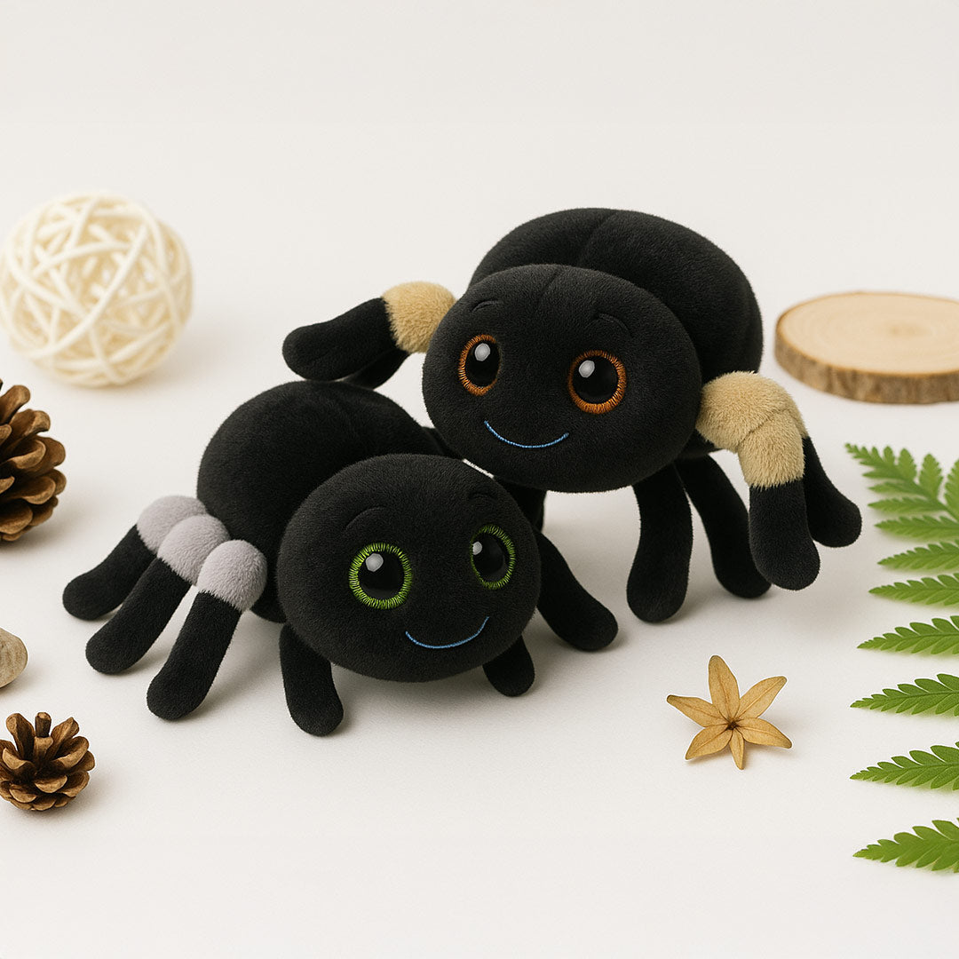 Adorable Spider Plush Toy Set – Soft Stuffed Creepy-Cute Insect Duo | Love Craft Gifts