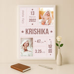 Personalized Baby Birth Stats Frame – Custom Baby Name & Details | Love Craft Gifts