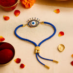 Evil Eye Rakhi with Floating Frame Gift Box | Love Craft Gifts