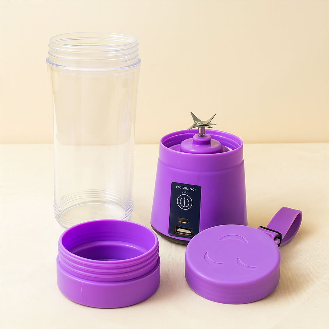 Personalized Portable Electric USB Blender Bottle – Purple | Love Craft Gifts