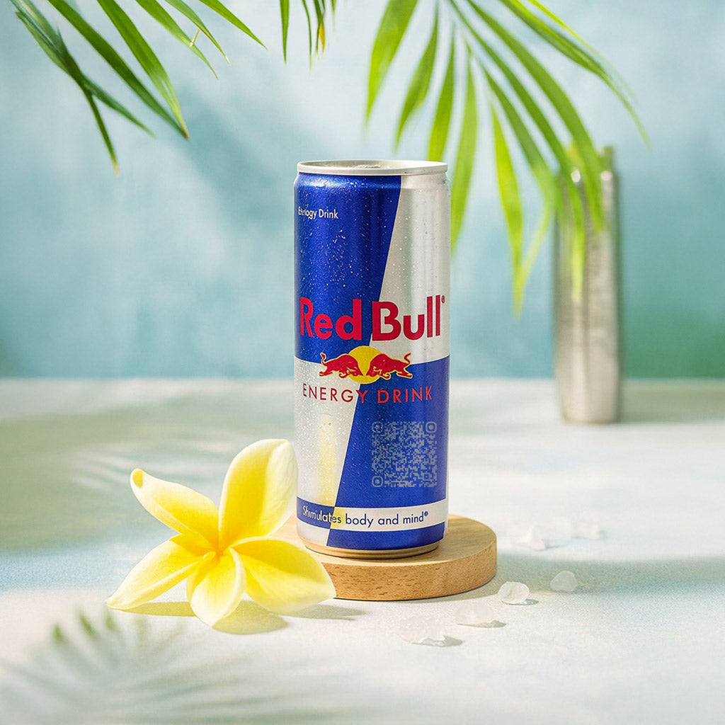 Customized Message Red Bull Can with QR Code | Love Craft Gifts