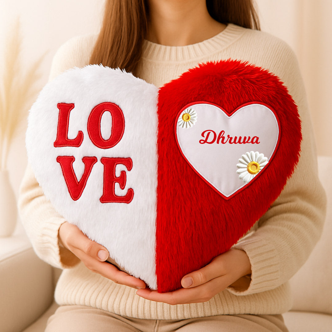 Personalized Love Heart Cushion | Love Craft Gifts