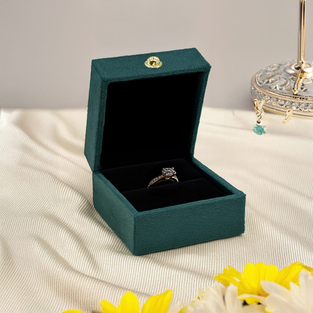 Personalized Velvet Ring Box with Name | Love Craft Gifts