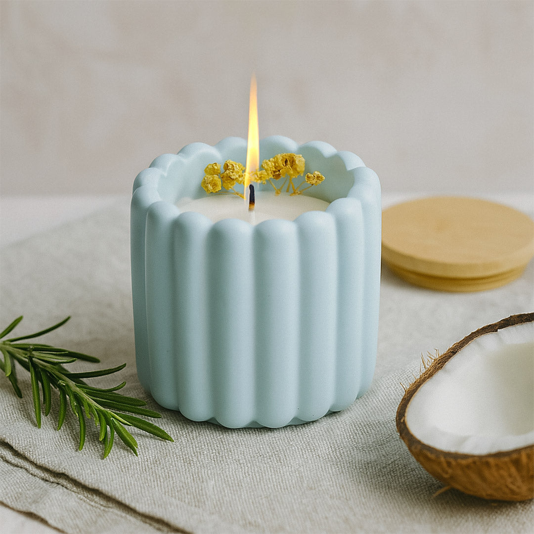 Ripple Jar Scented Candle – Blue & Pink Options | Love Craft Gifts