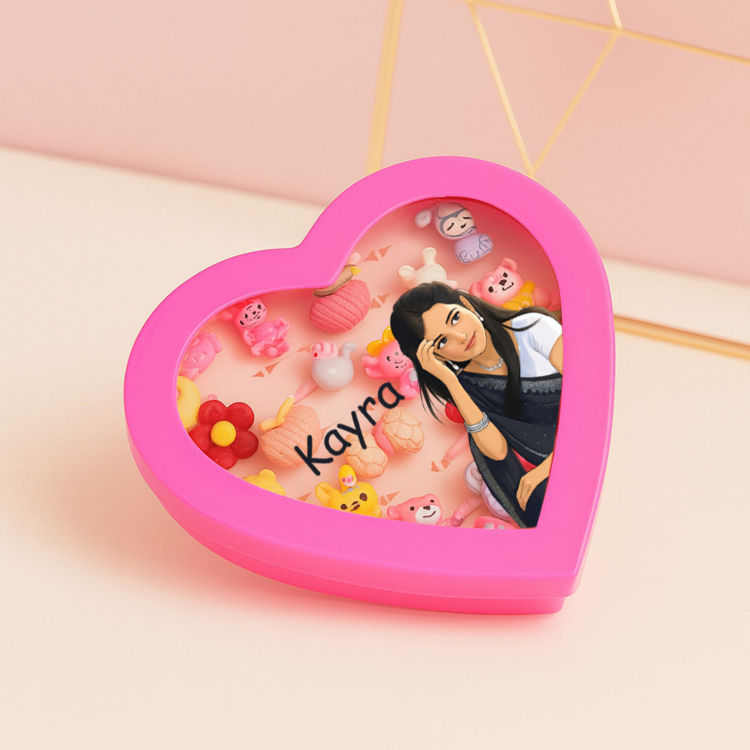 Personalized Heart Ring Box with Name & Image | Love Craft Gifts