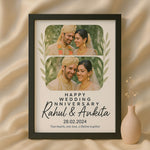Wedding Anniversary Photo Frame – Personalized Gift with Name & Date | Love Craft Gifts