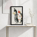 Shiv Parvati Wall Frame – Divine Shiva Parvati Spiritual Wall Art (Multiple Sizes) | Love Craft Gifts