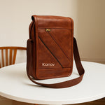 Personalized Unisex Side Bag – Custom Name Crossbody in Black & Brown | Love Craft Gifts