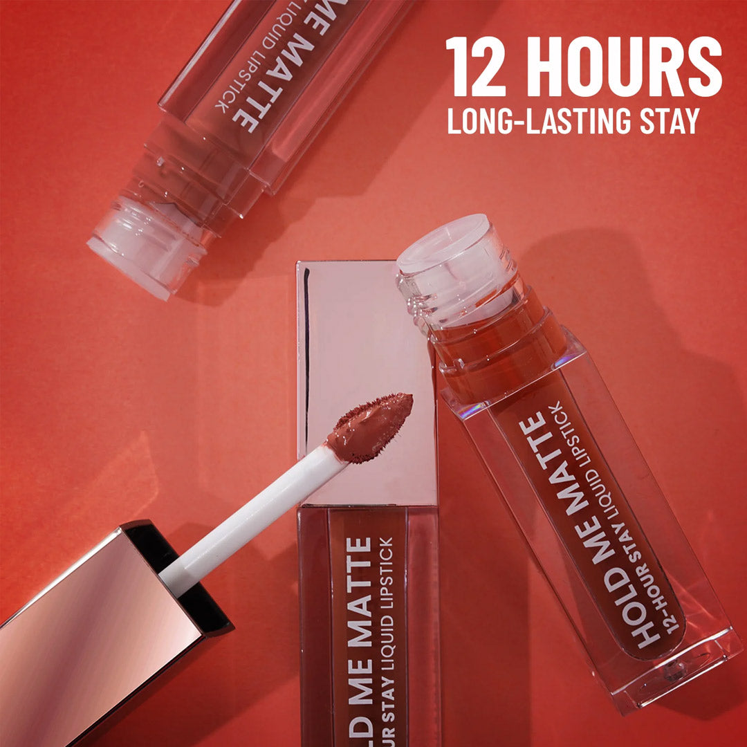 Swiss Beauty Hold Me Matte Liquid Lipstick | Lusty Rusty | 12-Hour Stay | Love Craft Gifts