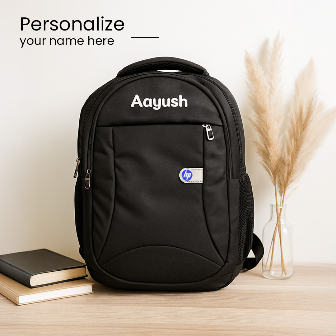 Personalized HP Laptop Backpack – Custom Name School & Office Bag | Love Craft Gifts