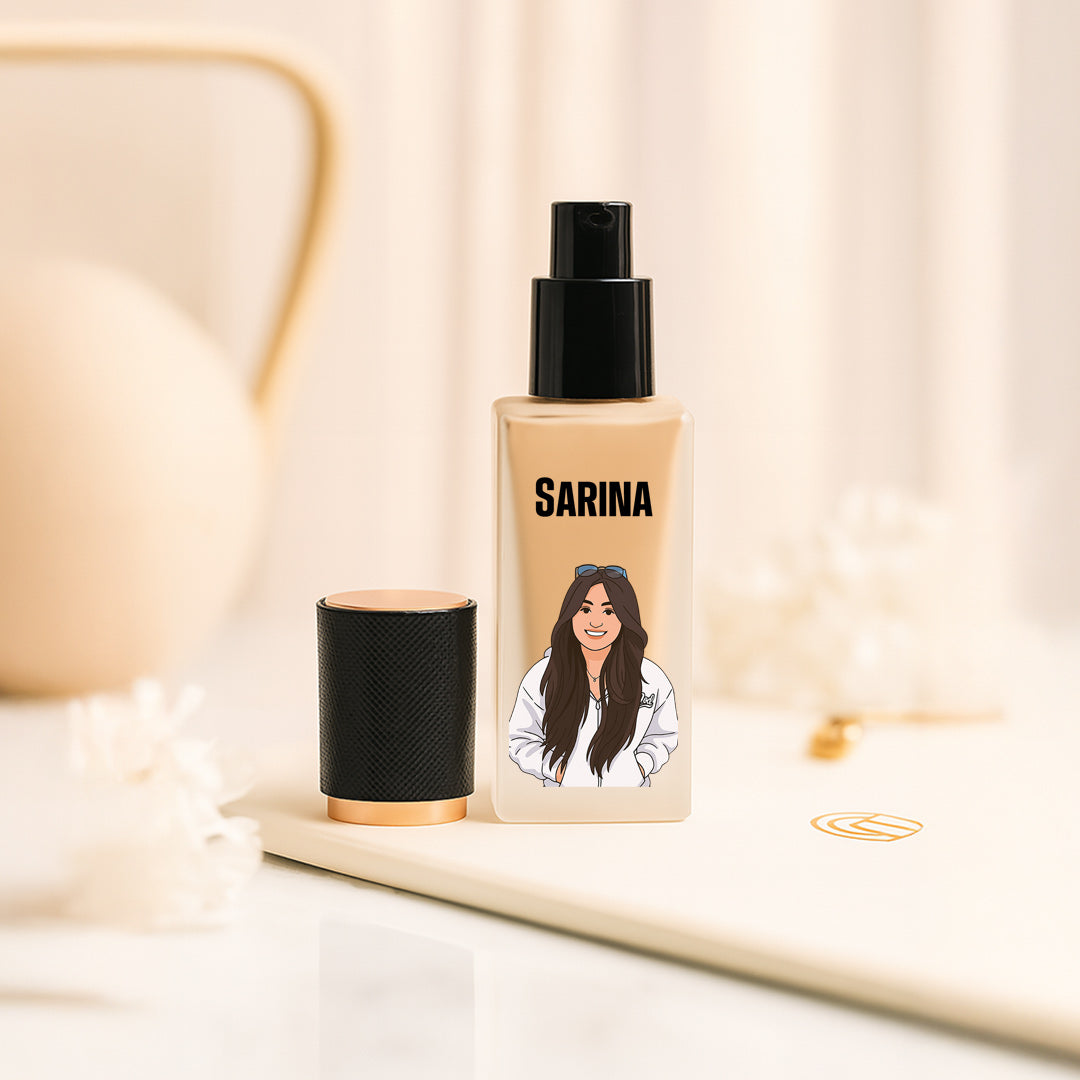 Glam21 Studio Perfection HD Matte Foundation – 01 Ivory (Customized with Name & Illustration) | Love Craft Gifts