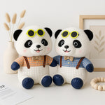 Cute Panda Plush Toy with Goggles – Soft & Dressed Teddy | Love Craft Gifts