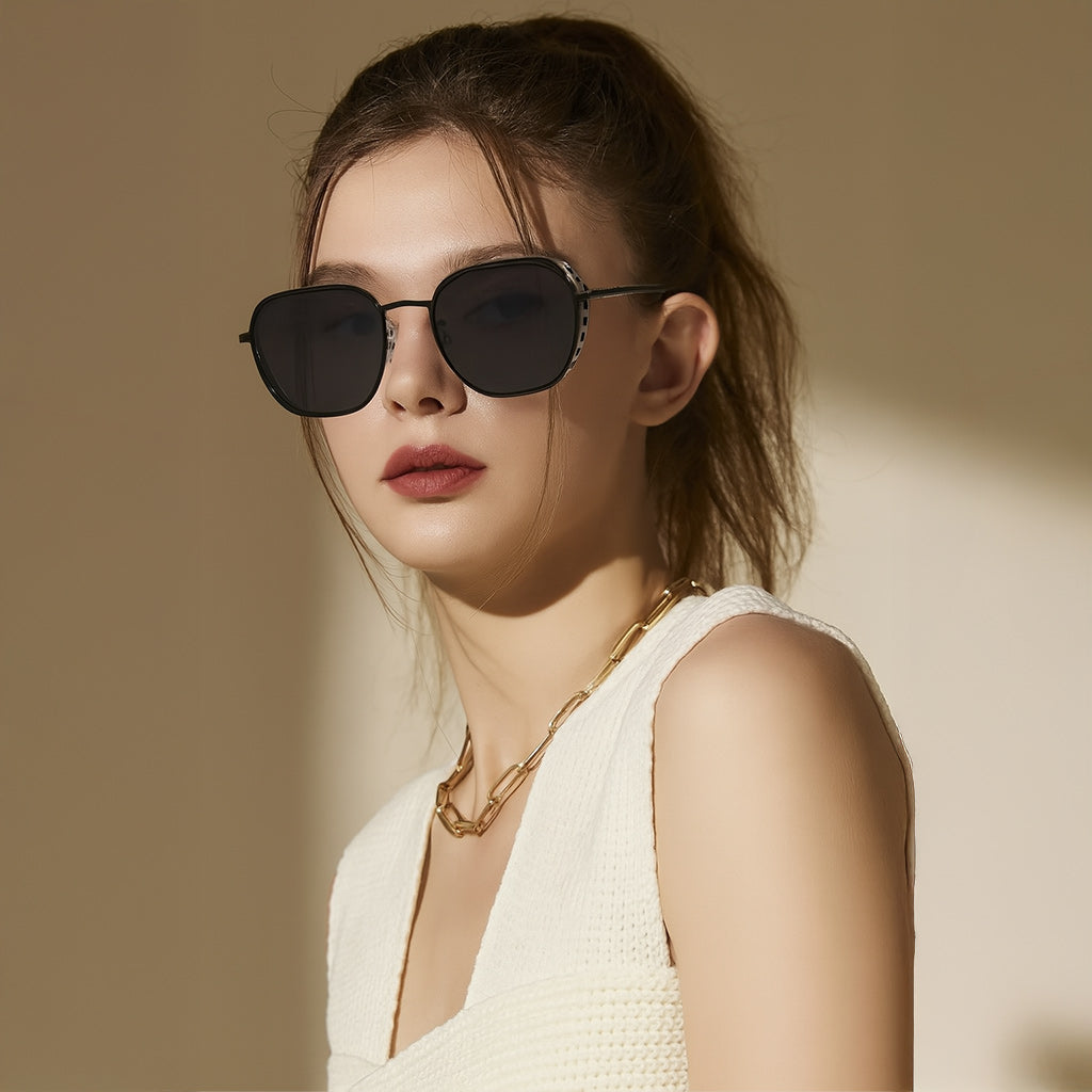 Premium Black Side Shield Sunglasses for Men | Love Craft Gifts