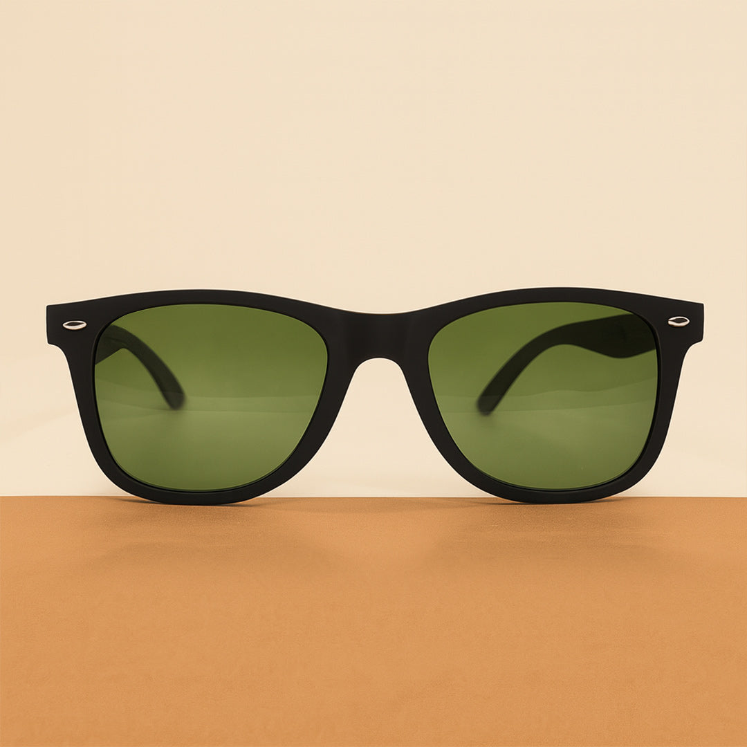 Green Lens Custom Name Sunglasses – Silver Temple Detail | Love Craft gifts