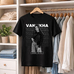 Personalized Desi Girl Name & Photo Black T-Shirt