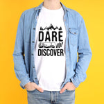 Dare To Discover Printed T-shirt | Love Craft Gifts