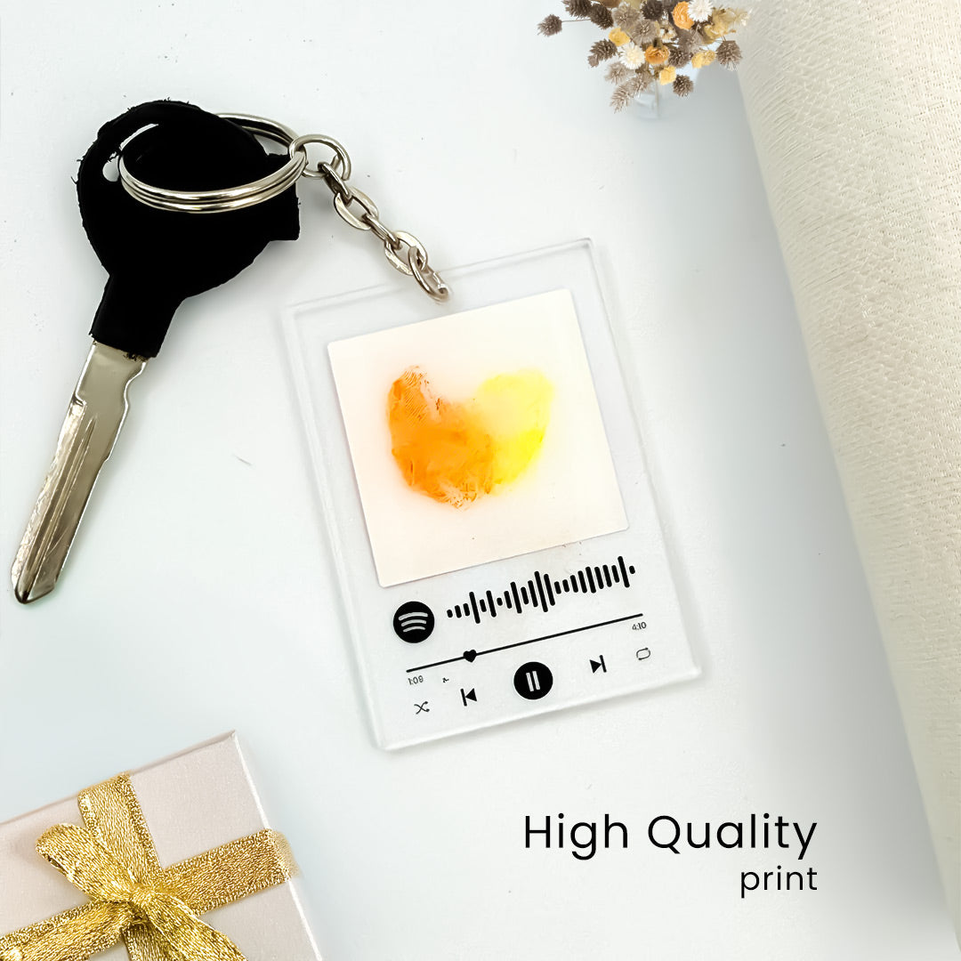 Spotify Thumbprint Key Chain | Love  Craft Gifts