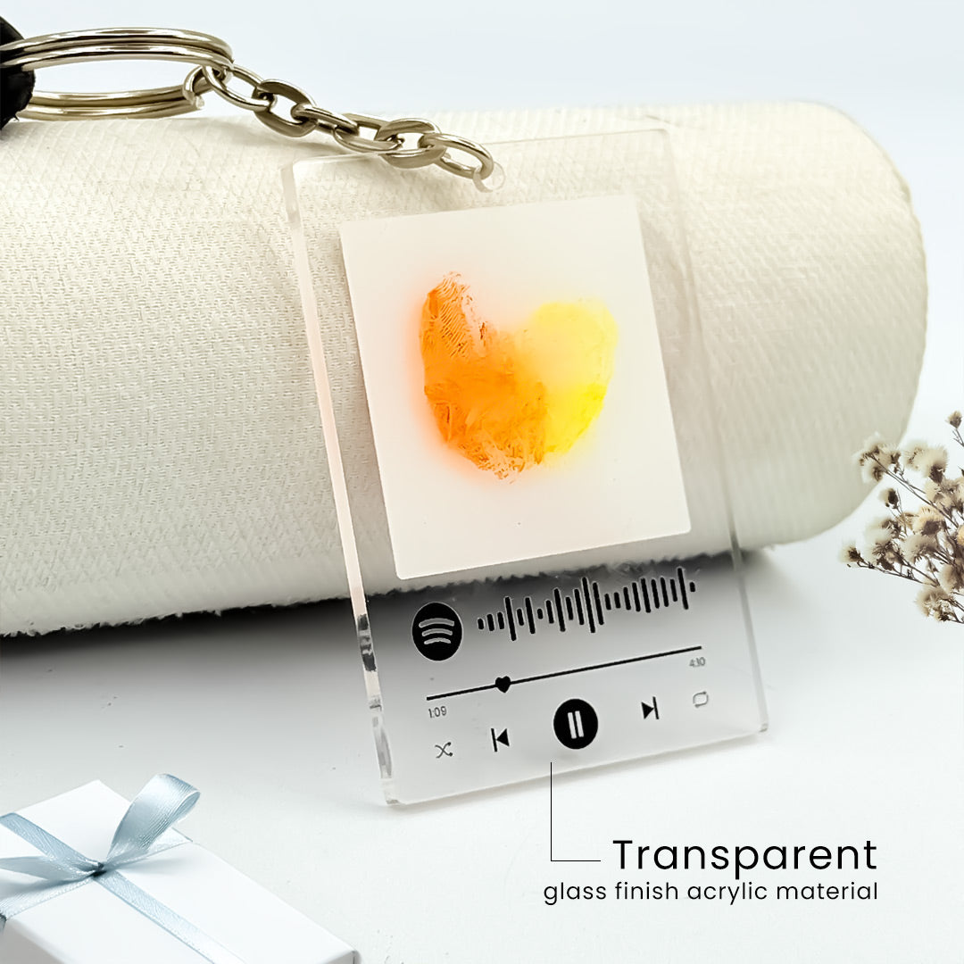 Thumbprint Spotify Key Chain | Love  Craft Gifts