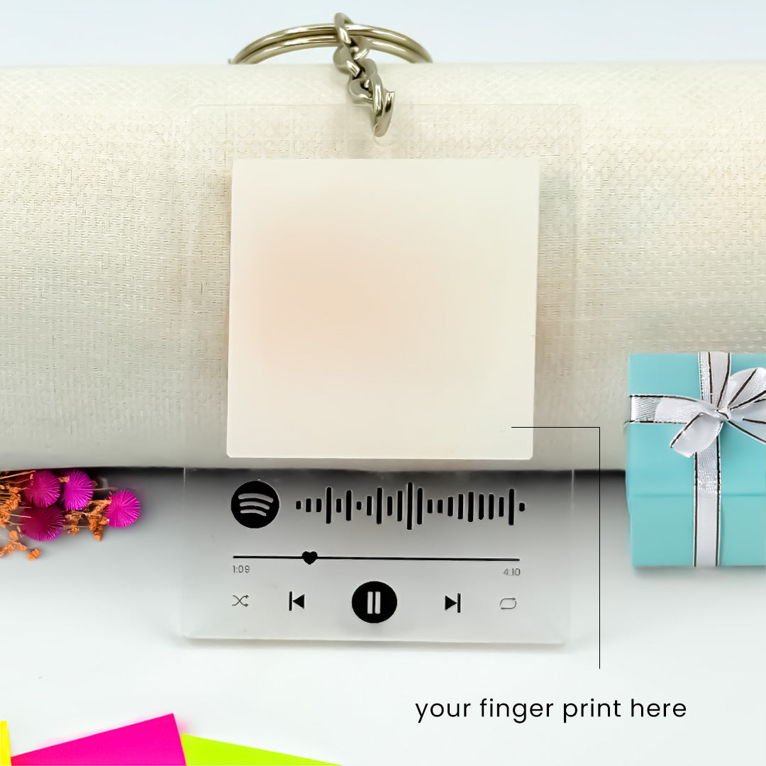 DIY  Spotify Thumbprint Key Chain | Love  Craft Gifts