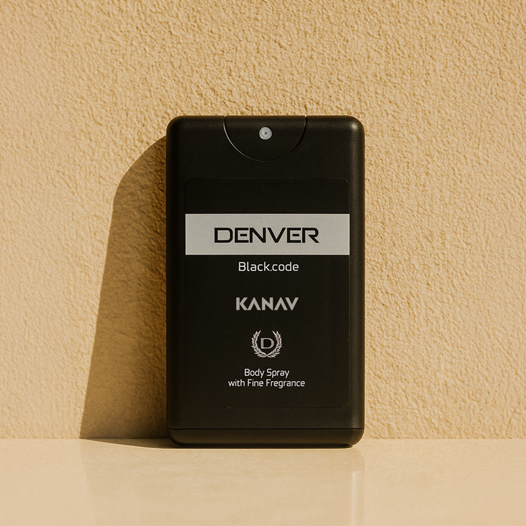 Personalized Denver Black Code Pocket Perfume | Love Craft Gifts