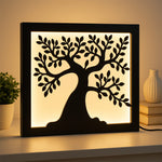 Tree of Life LED Shadow Frame – 12"x12" Decorative Backlit Wall Art | Love Craft Gifts