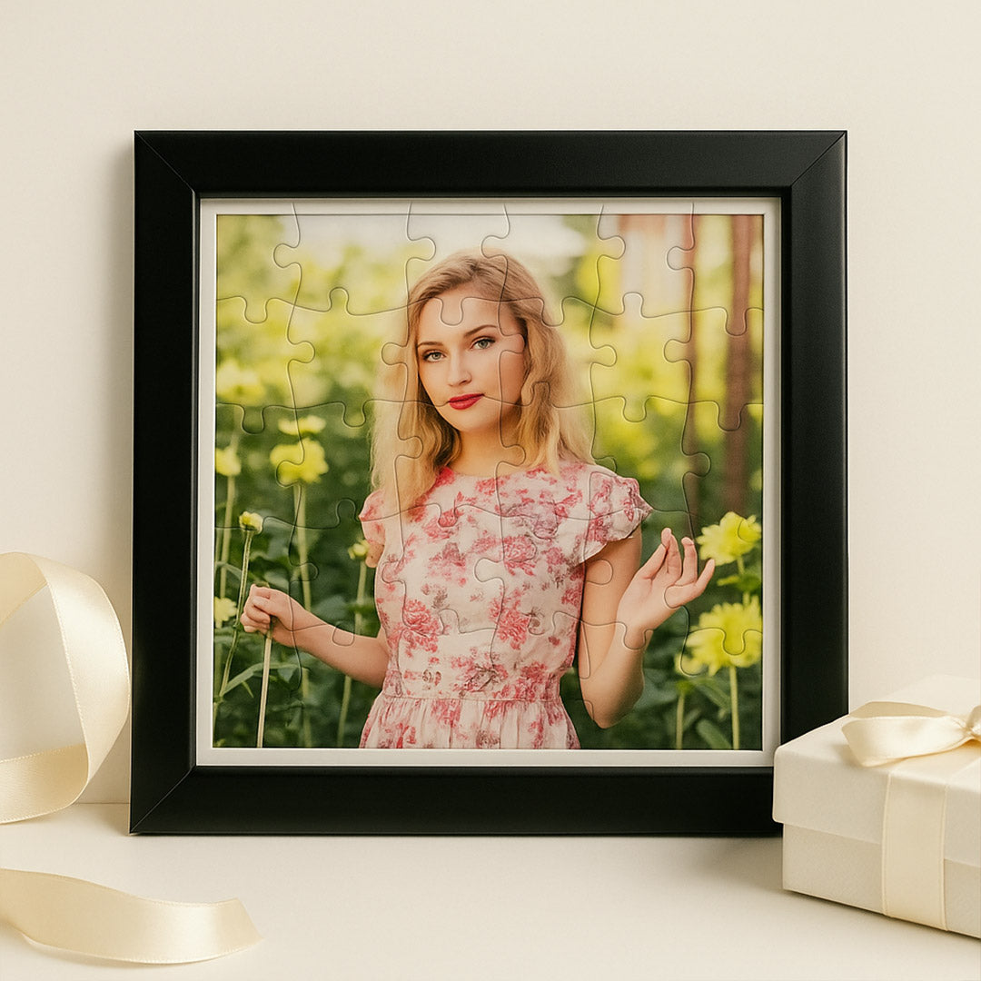 Personalized Acrylic Puzzle Photo Frame | Custom Picture Wall Art | Love Craft Gifts