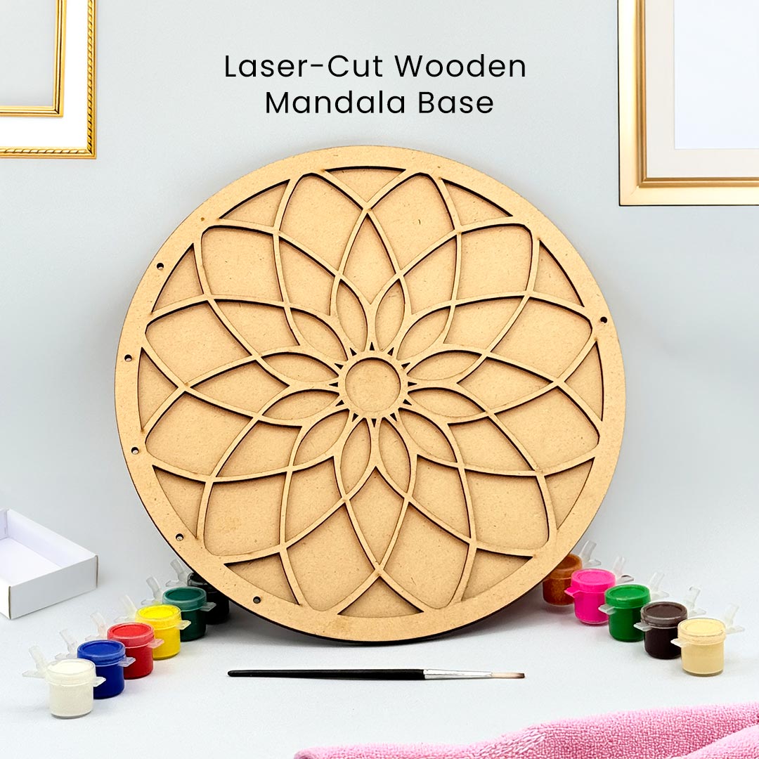 Premium Wooden Painting Board - 8x8 & 10x10 Inch | DIY Art & Craft Kit