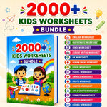 Online Worksheet For Kids Early Learning- Brain & Fun Activities Bundle (3 to 8 years)
